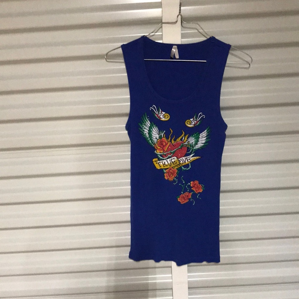 Blue tank top